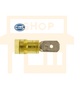 Hella PC Insulated Male Blade Terminals - Yellow (Pack of 100) (8519)