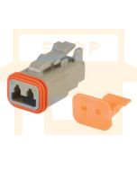 Hella Mining 9.HM4940 2-Way Male DT Connector (Incl. Wedge) (Pack of 15)