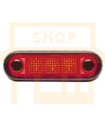 Hella Wide Rim LED Courtesy Lamp - Red, 12V DC (95951071) 
