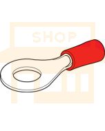 Hella 8542 Insulated Eye Terminals - Red, 6.3mm (Pack of 100)