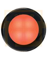 Hella Round LED Courtesy Lamp - Red, 24V DC (98050821)