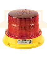 Hella Mining HM500RDIR UltraRAY-R Twin  LED Warning Beacon - Red Direct Mount