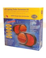 Hella 2399-TP Round LED Trailer Lamp Kit 1224V DC