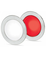 Hella 2JA958340101 EuroLED 95 Gen 2 Round Down Light Dual Colour Recess Mount w/ Spring Clip - White/Red