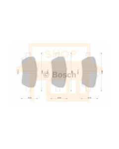 Bosch 0986AB1361 Brake Pad Set DB1847BL - Set