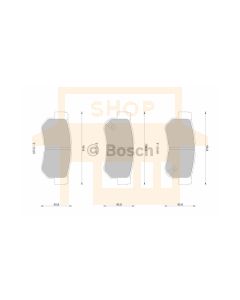 Bosch 0986AB1719 Brake Pad Set DB1451BL - Set