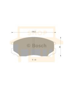 Bosch 0986AB2066 Brake Pad Set DB1277BL - Set