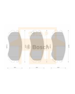 Bosch 0986AB2514 Brake Pad Set DB1504BL - Set