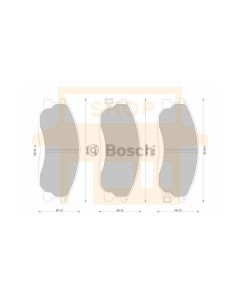 Bosch 0986AB2534 Brake Pad Set DB1745BL - Set