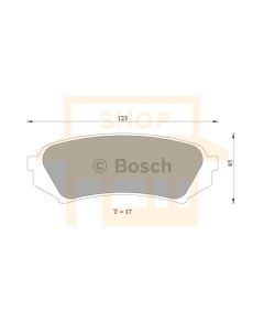 Bosch 0986AB2606 Brake Pad Set DB1383BL - Set