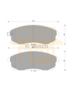 Bosch 0986AB3063 Brake Pad Set DB1485BL - Set