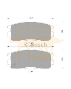 Bosch 0986AB3127 Brake Pad Set DB1862BL - Set