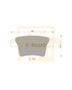 Bosch 0986AB9355 Brake Pad Set DB1713BL to suit Jaguar Ford